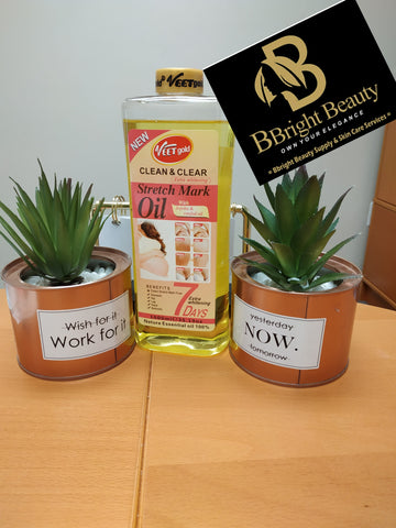 Veet gold Clean &Clear extra Brightening stretch mark oil 1000ml Veet gold Clean &Clear extra Brightening stretch mark oil 1000ml