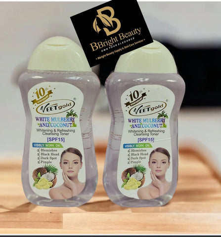 Veet Gold White Mulberry & Coconut Refreshing Cleansing Toner 300ML Veet Gold White Mulberry & Coconut Refreshing Cleansing Toner 300ML