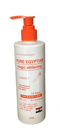 Pure Egyptian Magic Brightening Carrot body and face Lotion 300ML