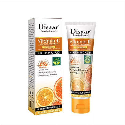 Disaar Beauty Skincare Vitamin C Sunscreen + Hyaluronic Acid SPF 50