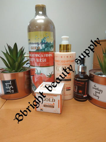 Pure Egyptian magic lightening gold lotion full set