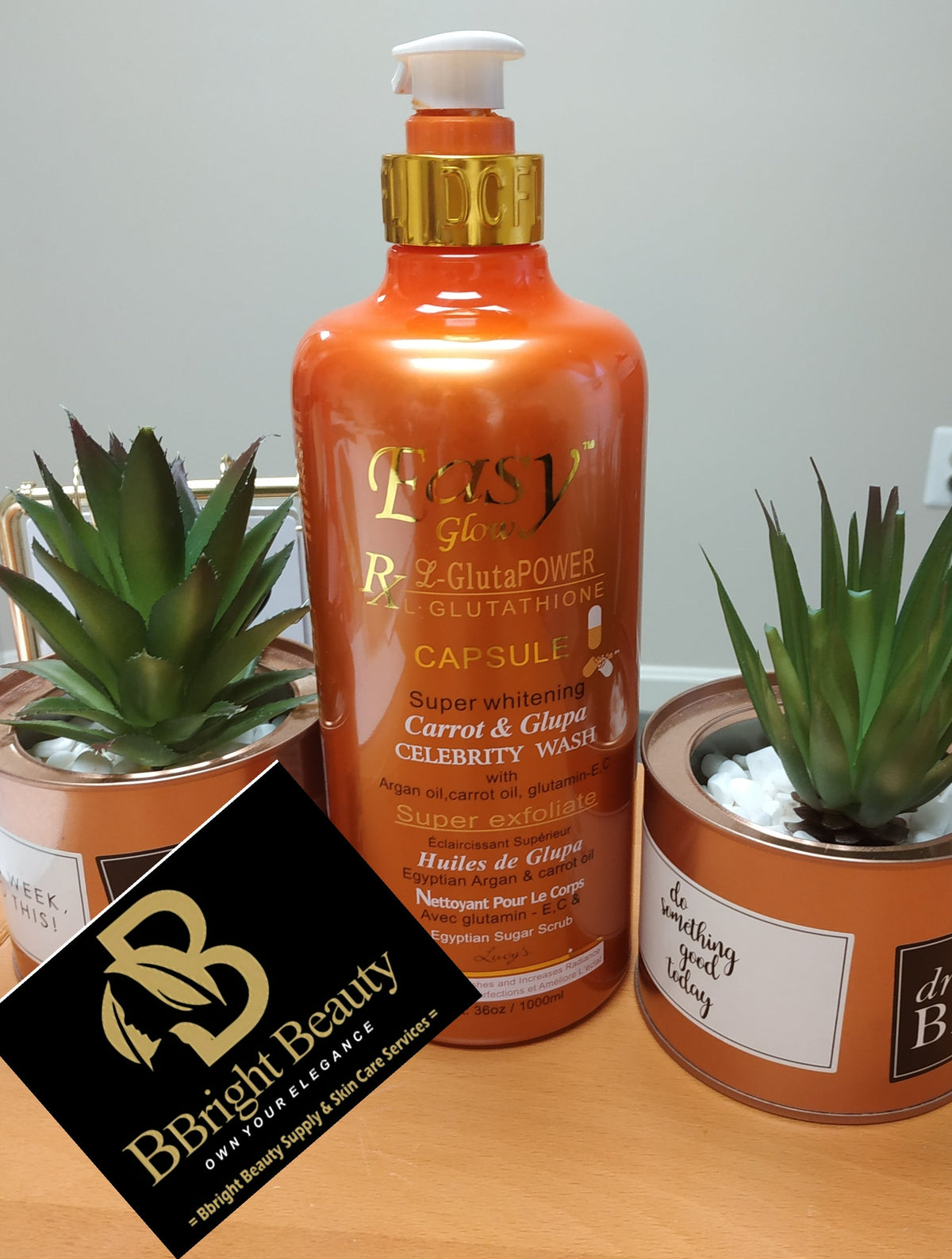 Easy glow Carrot and Glupa Brightening Body wash 1000ml