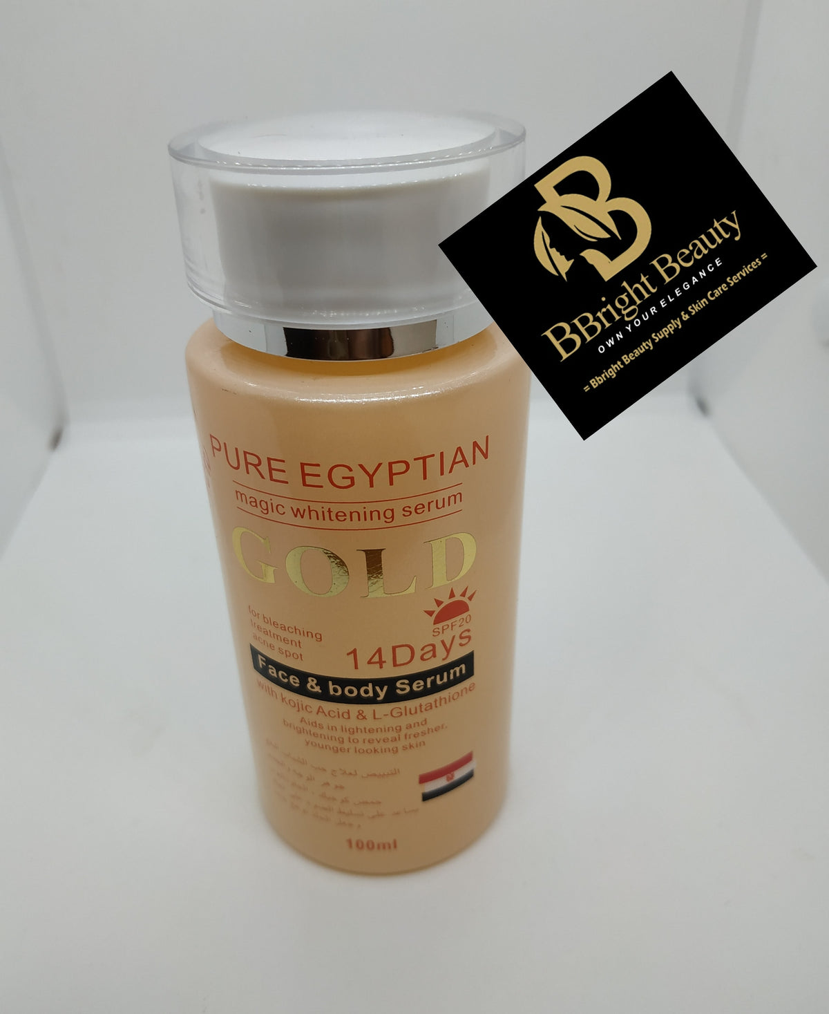 Pure Egyptian magic Brightening gold 14days face and body serum 100ml
