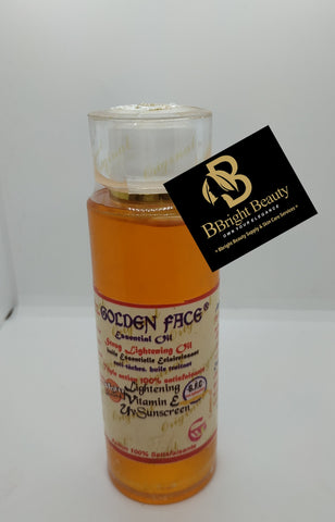 Golden face strong lightening oil with vitamin E & Sunscreen