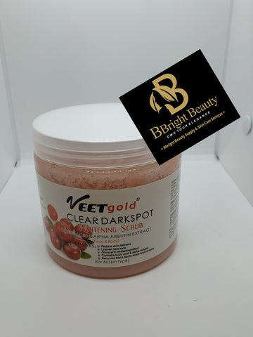 Veet gold Clear Darkspot Brightening Scrub with Kojic acid &Alpha Arbutin 600g
