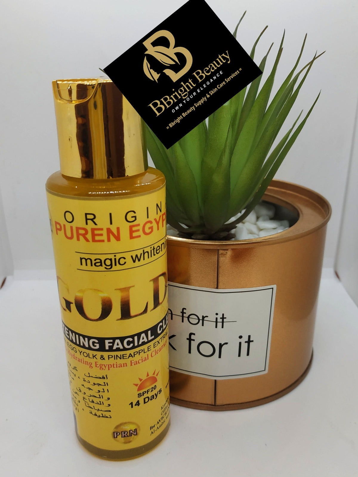 Original Pure Egyptian Magic Brightening Gold Brightening Facial Cleanser with Egg Yolk and Pineapple Extract 120ml