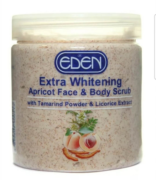 Eden Extra Brightening Apricot Face and Body Scrub