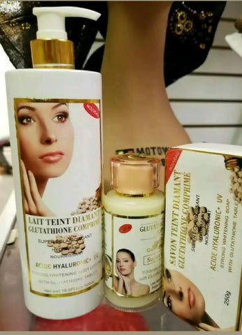 Glutathione Comprime Super Fort Strong Brightening Lotion Set 500ml