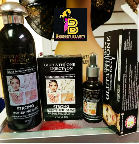 Glutathione Inj Strong Brightening Milk Lotion Set