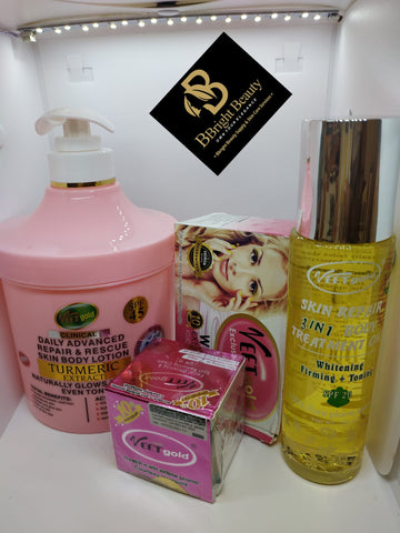 Veet Gold Daily Advanced Repair & Rescue Body Lotion 500ml  Full set (lotion,face cfream,oil,soap)