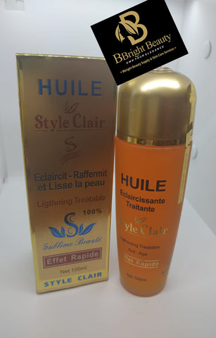 Huile Style Clair Strong lightening fast action body oil 100ml