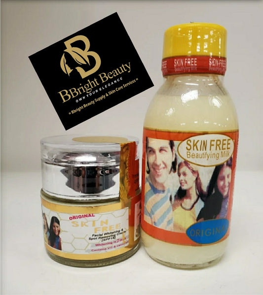 Skin Free Beaurifying Milk +Skin Free Facial Brightening cream