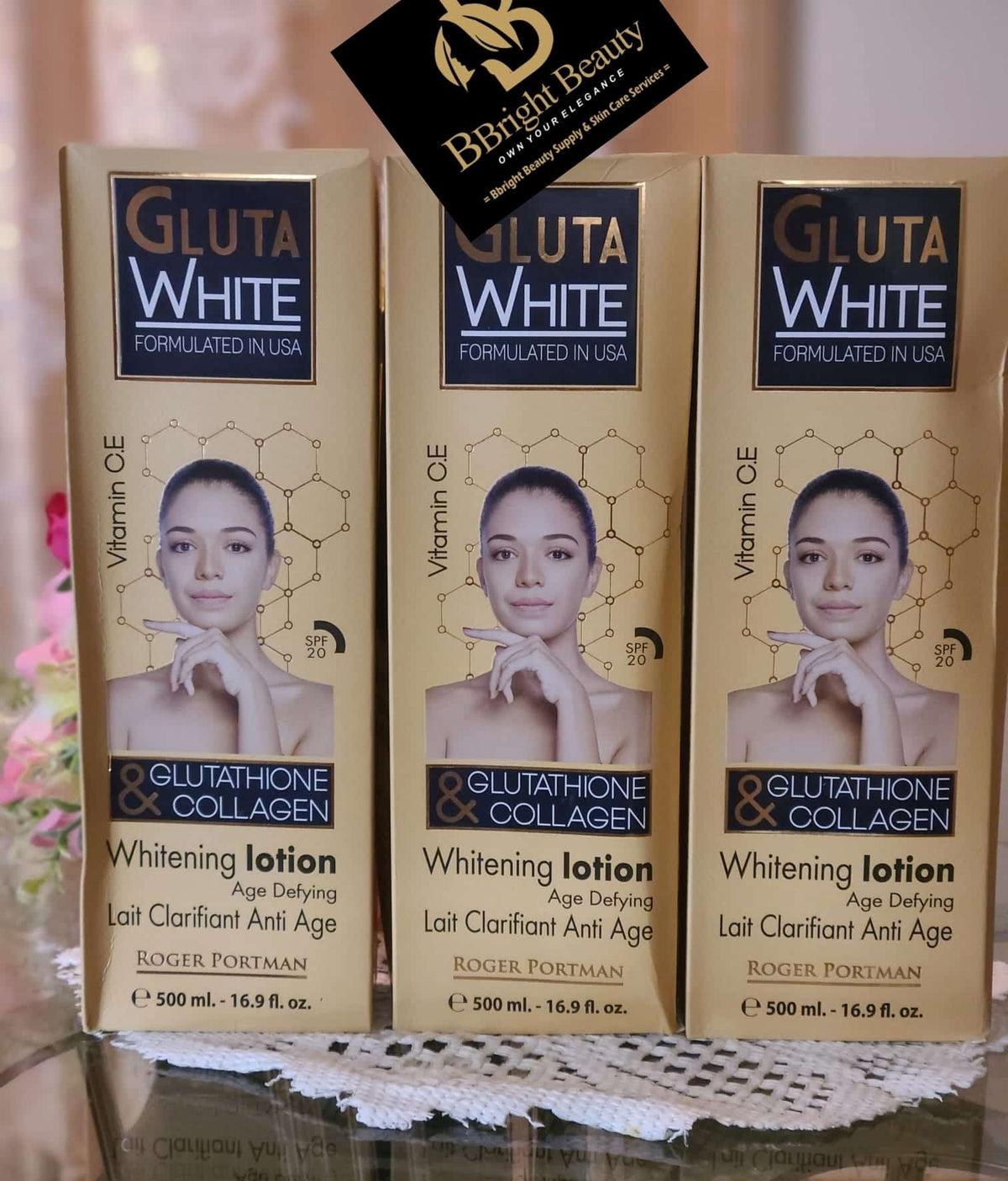 1 Piece Gluta White Age Defying Brightening Lotion 500ml