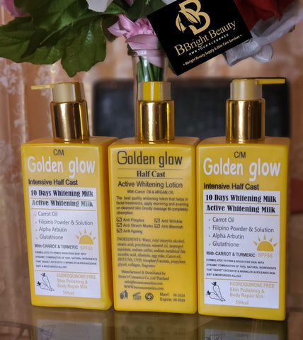 Golden Glow 10 Days Brightening Lotion With Carrot & Tumeric plus SPF 55 500ml