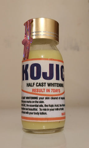 Kojic Half Caste Brightening Serum.Result in 7 days