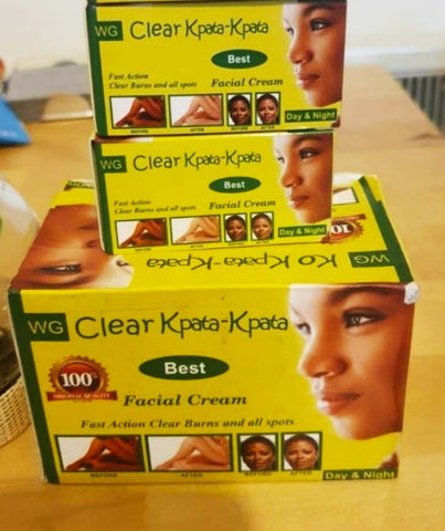 1 Clear kpata kpata facial lightening day and night cream.
