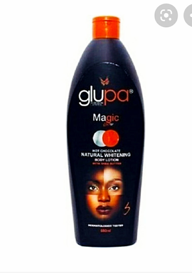 GlupaHot Chocolate Natural Brightening lotion 600ml .