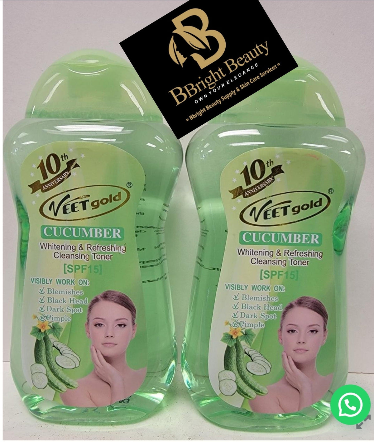 Veet Gold Cocumber brightening & Refreshing Cleansing Toner