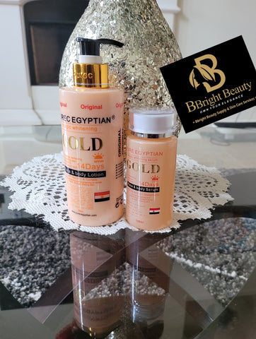 Pure Egyptian magic Brightening gold lotion+serum