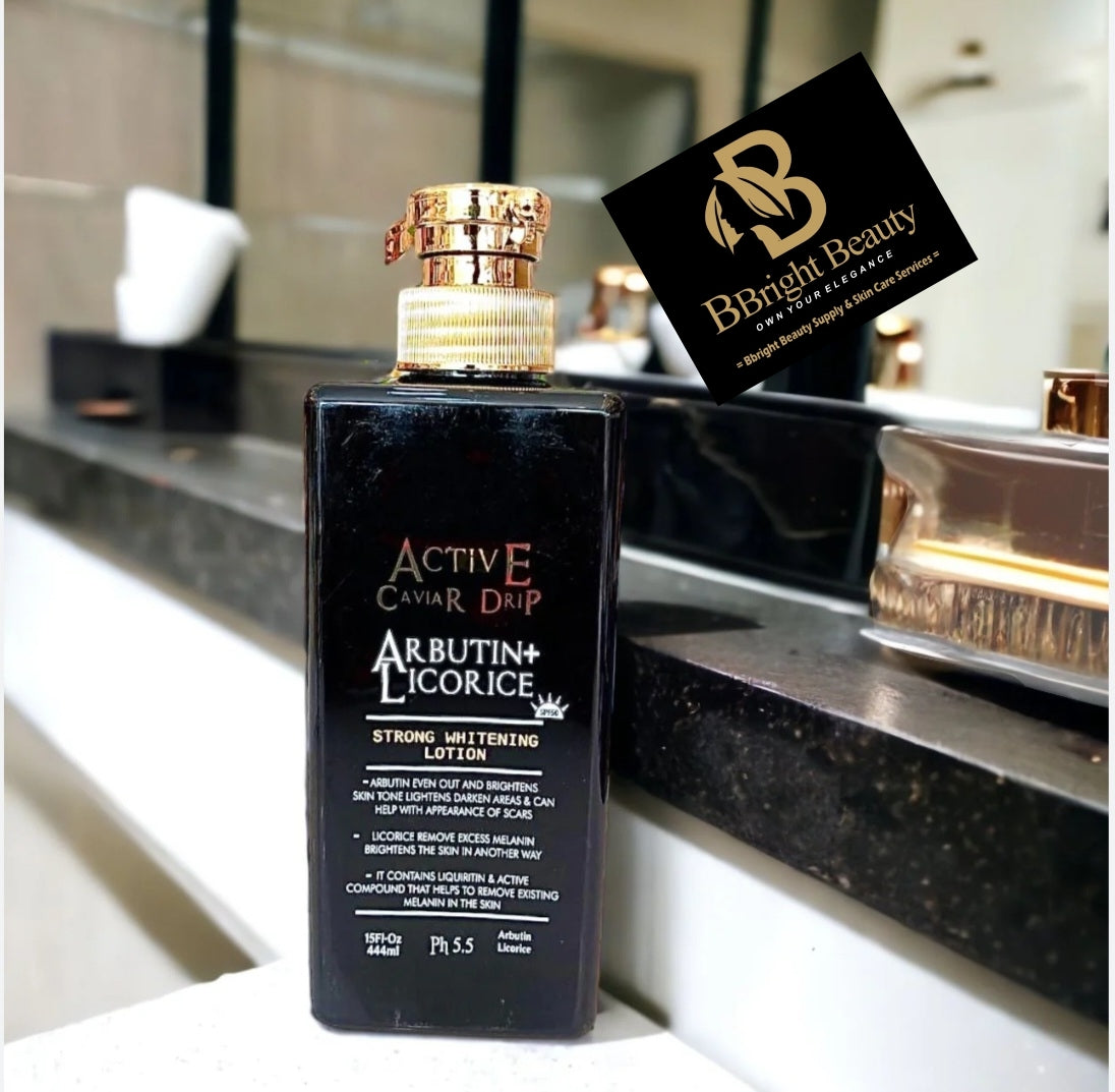 Active Caviar Drip Arbutin + Licorice Strong Brightening Lotion 444ml