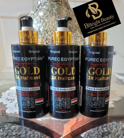 Pure Egyptian Magic Brightening Gold 3X Half Cast 300ml