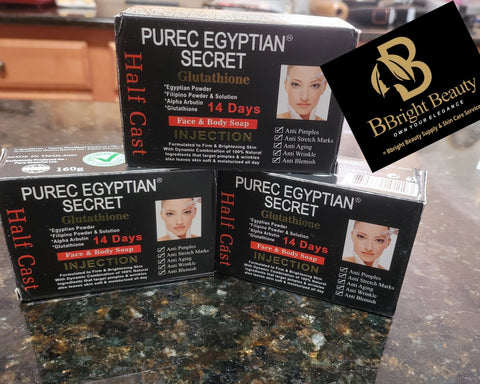 Pure Egyptian Secret 3X Half Cast Face & Body Soap 160g