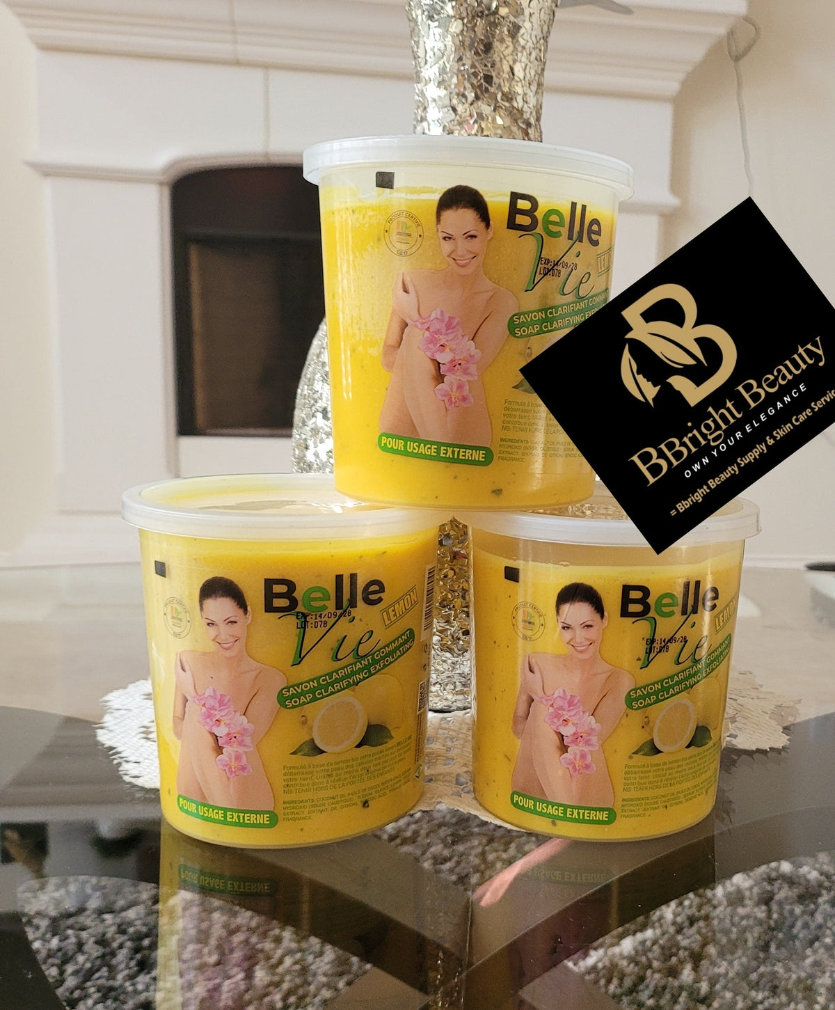 Belle Vie Lightening Lemon Savon Body Soap 670g(Price is for one)