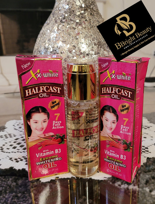 Xx White Half Cast Extreme Lightening Oil 7 days Result.60ML