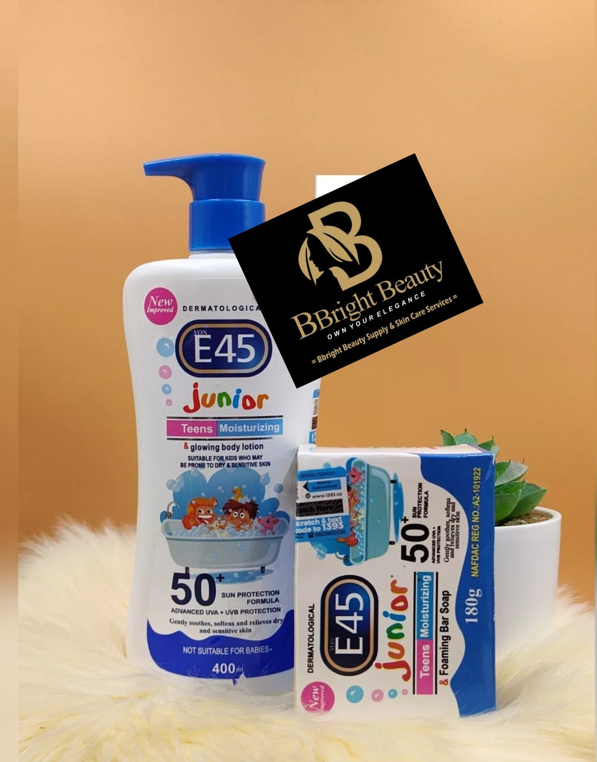E45 Junior Teens Moisturizing and Glowing Lotion + Soap