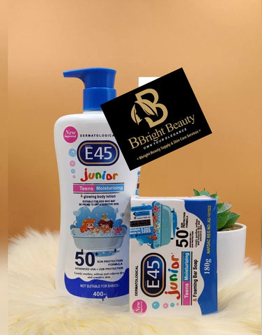 E45 Junior Teens Moisturizing and Glowing Lotion + Soap