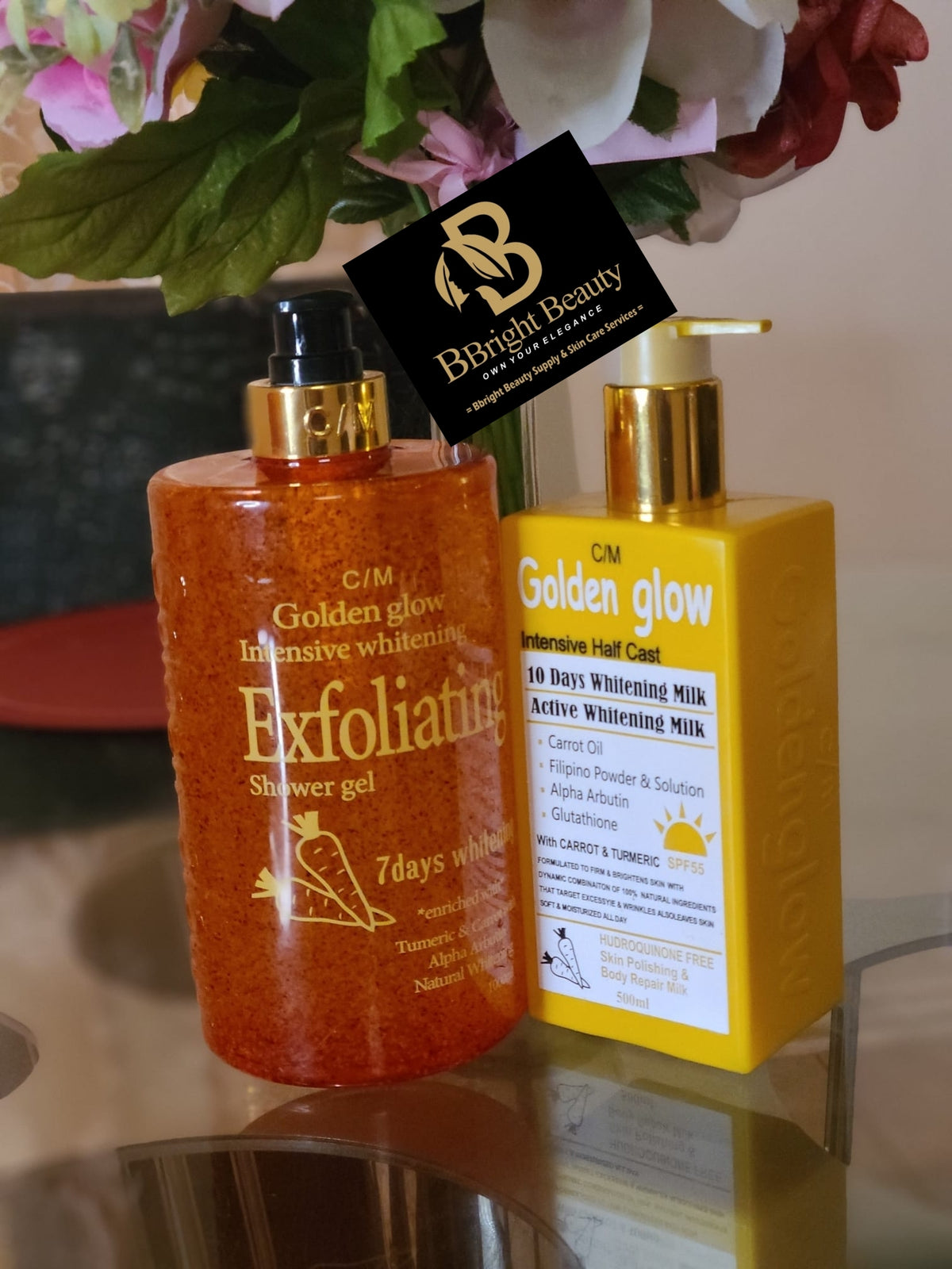 Golden Glow Intensive HC Body Lotion + Shower Bath 1000ml 7 Days Action