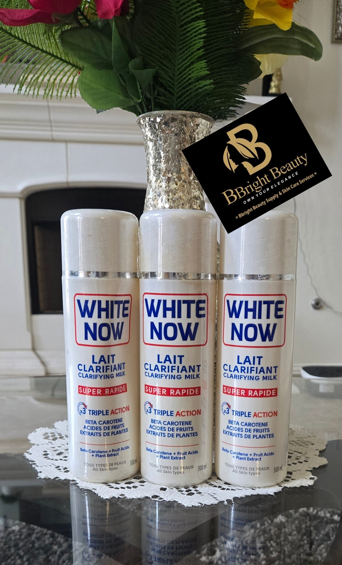 1 Bottle White Now Lightening Milk Triple Action Lotion 500ml