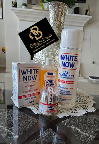 White Now Super Rapid Triple Action lotion set(lotion 500ml,oil,face cream,soap)