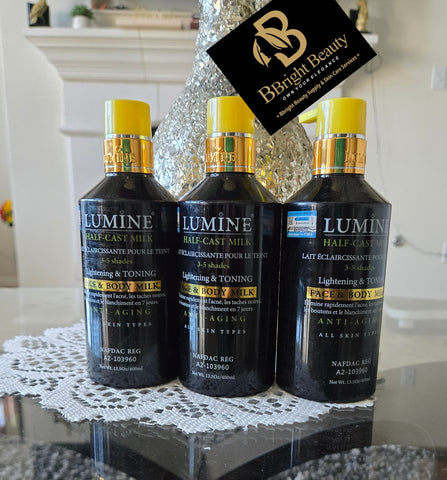 Lumine Half Cast Face &Body Milk 400ml(Price is for one)