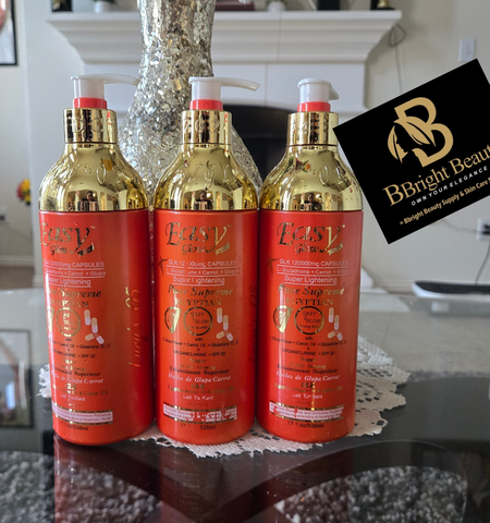 Easy Glow Super brightening l glutathione toning milk with carrot extract 500ml(Price is for one)