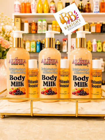 1 Piece Alisha Extreme Brightening & Moisturizing Body Milk + Booster 400ml
