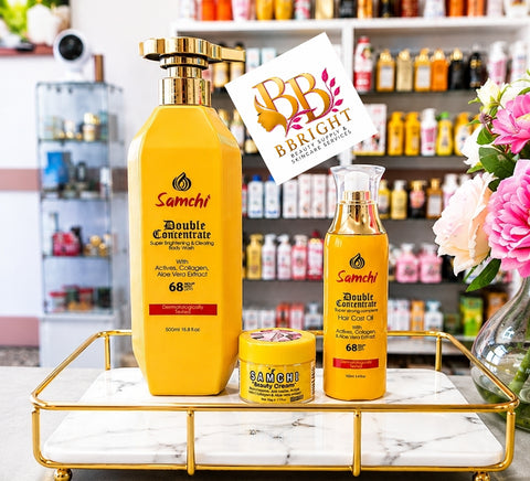 Samchi Double Concentre Super Brightening & Glowing Body Lotion Set
