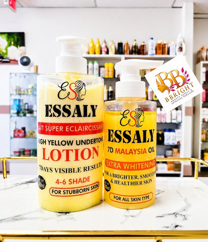 Essaly Lait Super Eclaircissant + 7D Malaysia Body Oil