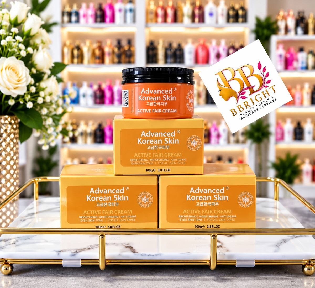 Advanced Korean Skin Active Fair Lightening Face Moisturizer 100g(Price is for one piece)