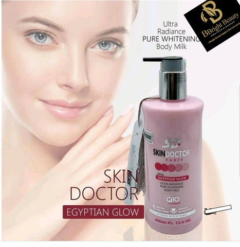 Original Skin Doctor Paris Egyptian Glow Ultra Radiance Pure Brightening Body Milk with SPF 30 400ml