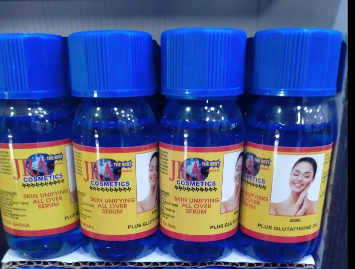 JRA Cosmetics Skin Unifying All Over Serum plus Glutathione Oil 50ml