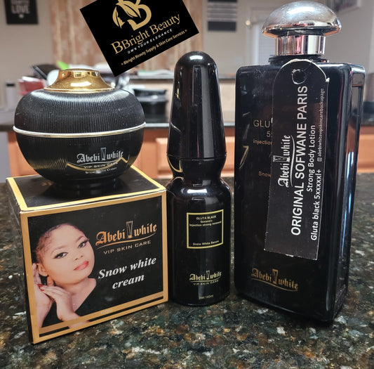 Abebi White VIP Snow White Age Renewal Lotion Set (lotion,serum,face cream)