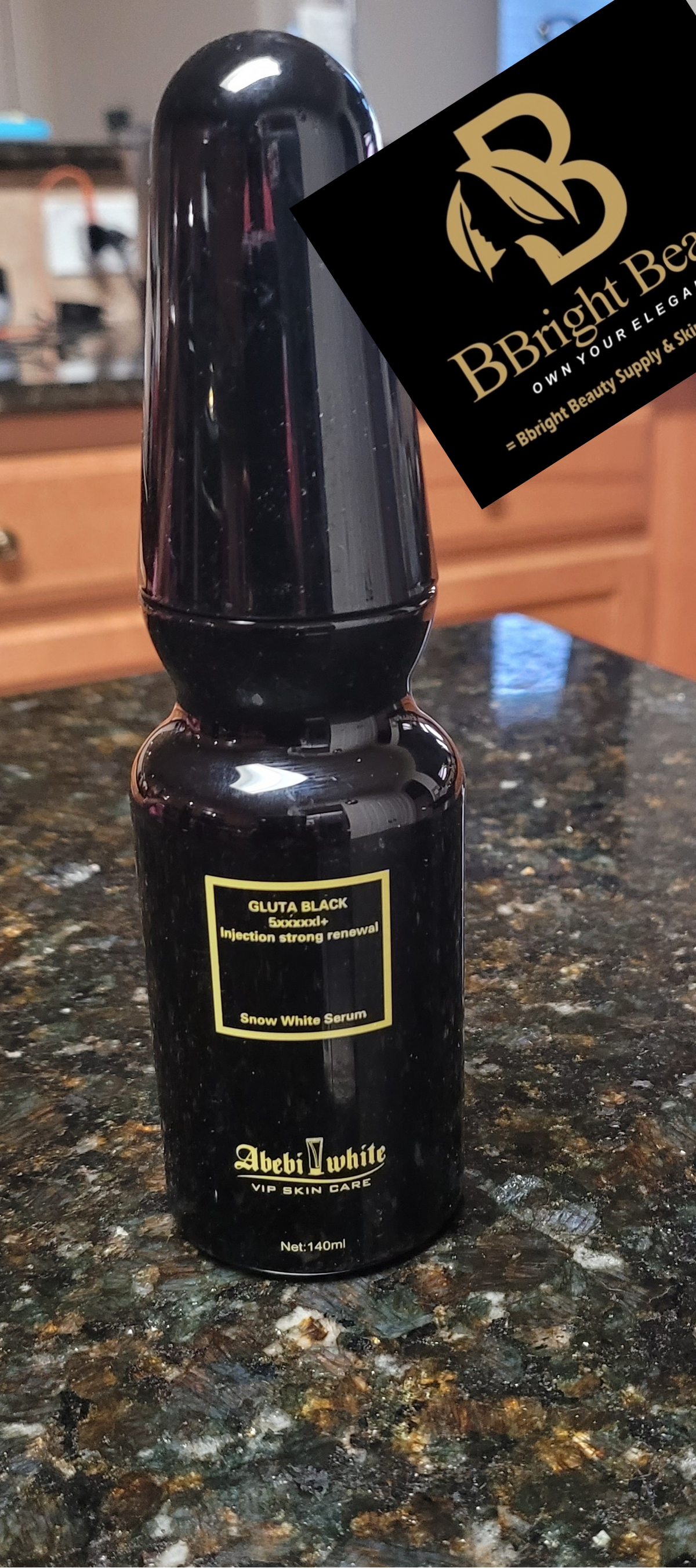 Abebi white Gluta Black 5xxxxx+ snow white serum replaces the glutathione injection gluta terminal white