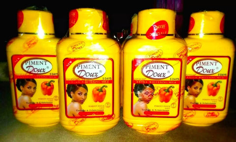 Piment Doux Extra lightening Body Milk 5 days results 500ml