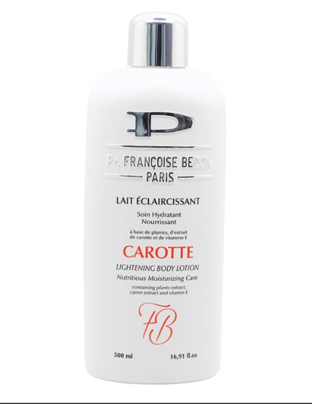 Pr Francoise Bedon Paris with Carrot Lightening Lotion 500ml