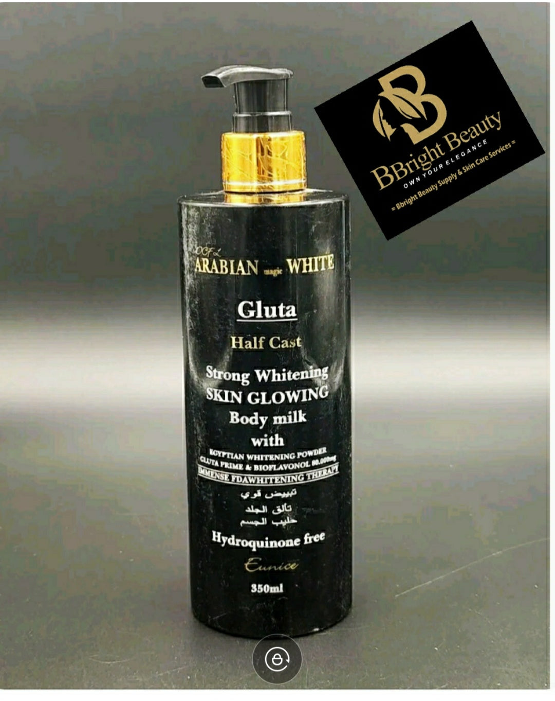Arabian Magic White Gluta Half Cast Strong Brightening Skin Glowing Body Milk 350ML