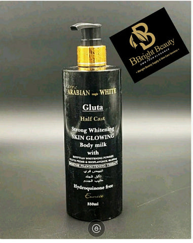 Arabian Magic White Gluta Half Cast Strong Brightening Skin Glowing Body Milk 350ML