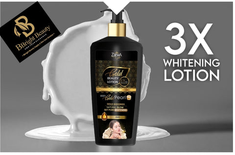 Zarwa Gold Beauty Lotion with Gold Pearl,Natural Glow 400ml