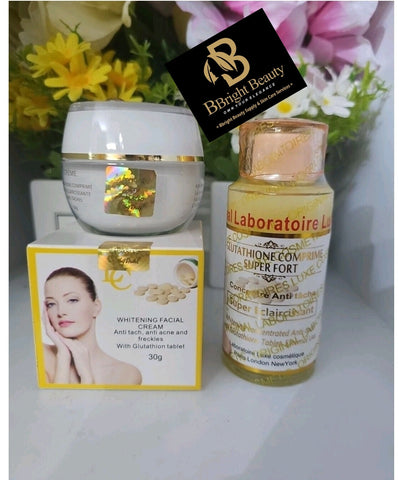 Glutathione Comprime Super Fort Face Cream And Serum