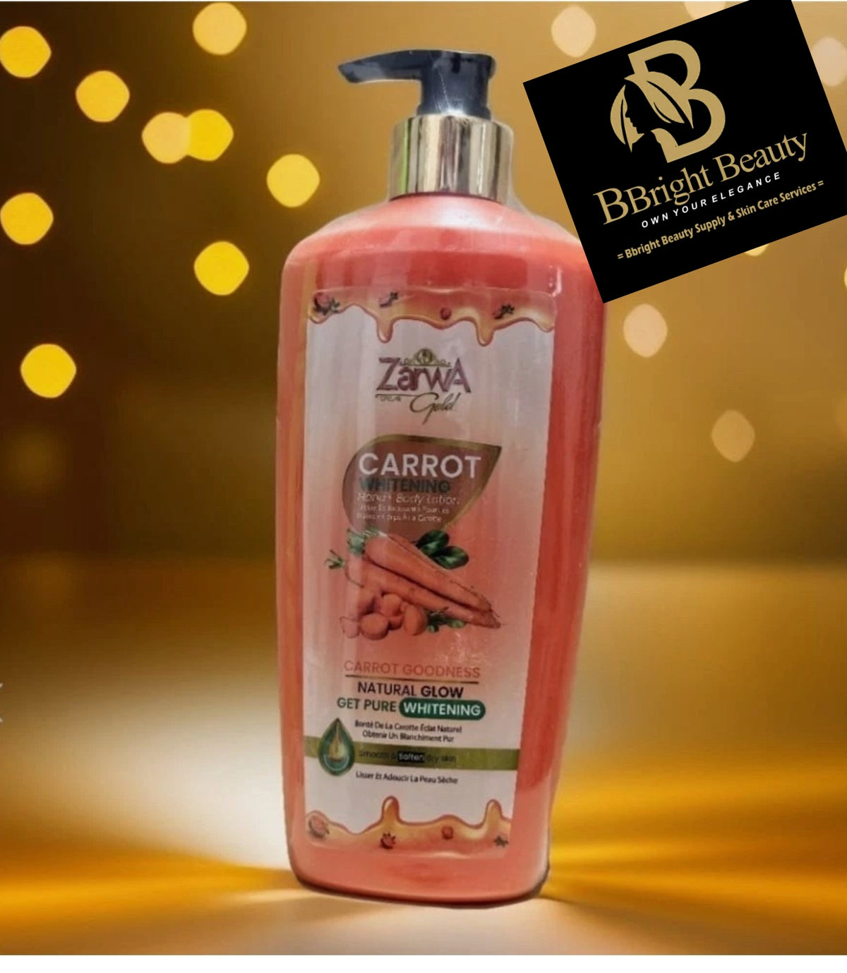 Zarwa Gold Carrot Brightening Body Lotion 400ml